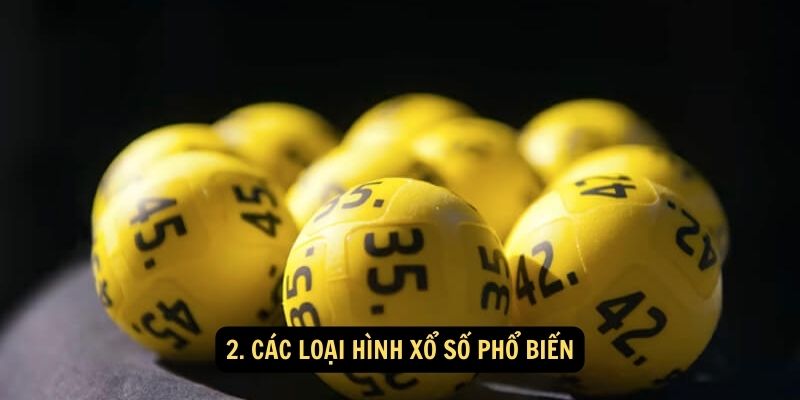 2. Các loại hình xổ số phổ biến