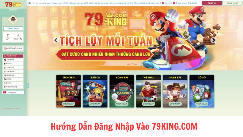 Huong Dan Dang Nhap Vao 79KING.COM